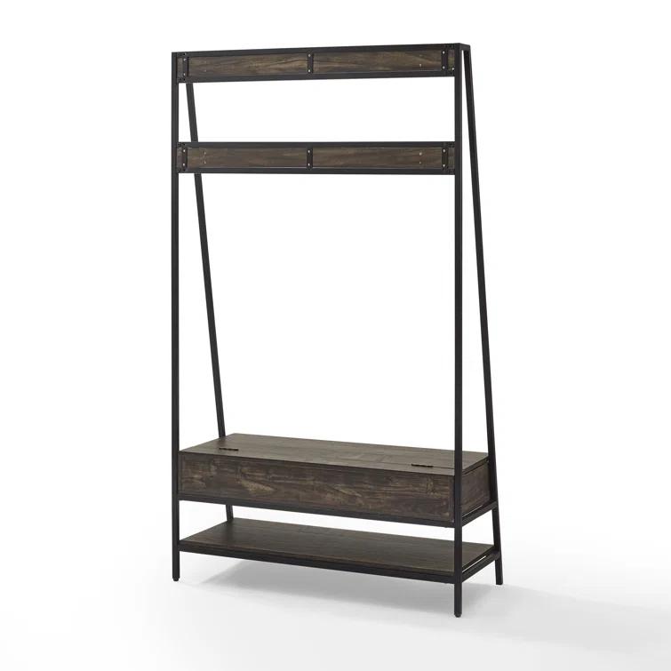 Houchens Hall Tree 40'' Wide with Bench and Shoe Storage