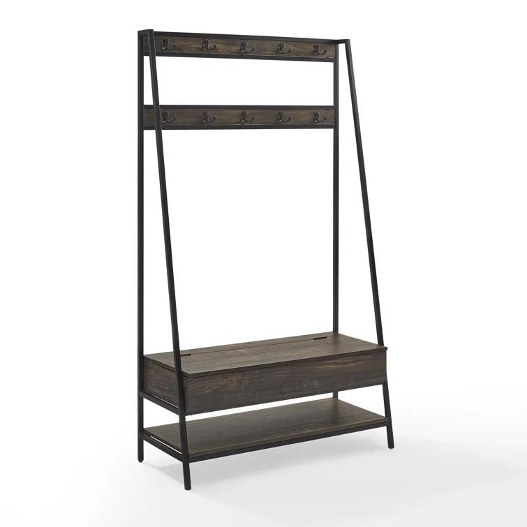Houchens Hall Tree 40'' Wide with Bench and Shoe Storage