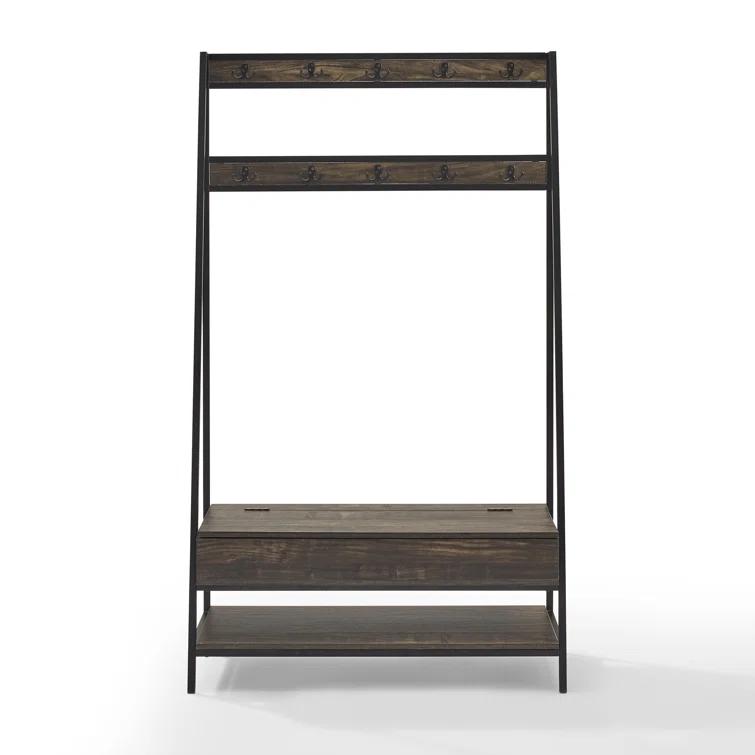 Houchens Hall Tree 40'' Wide with Bench and Shoe Storage