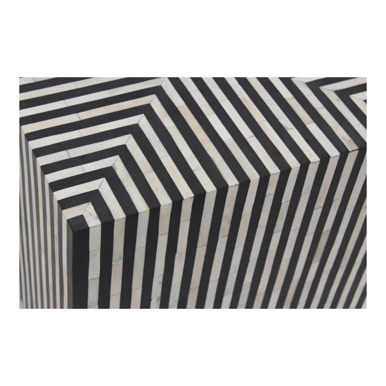 Trendyl Side Table - Black/White