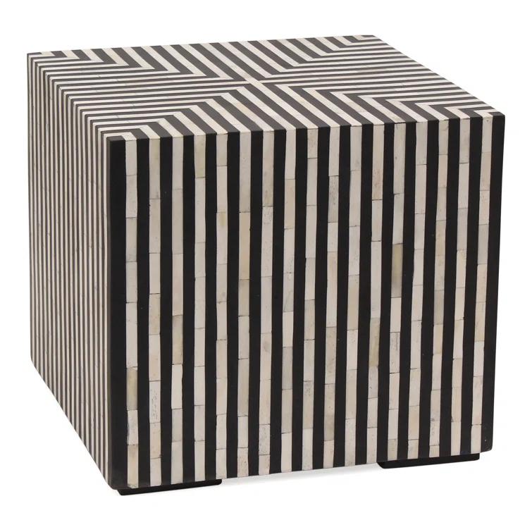 Trendyl Side Table - Black/White