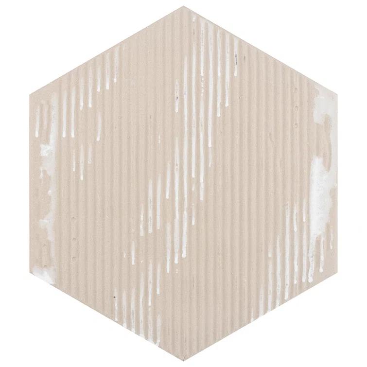 Hexatile 7"x 8" Porcelain Moroccan Wall & Floor Tile