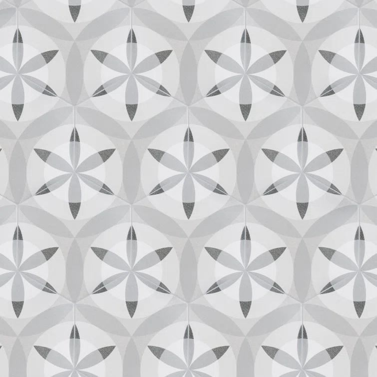 Hexatile 7"x 8" Porcelain Moroccan Wall & Floor Tile