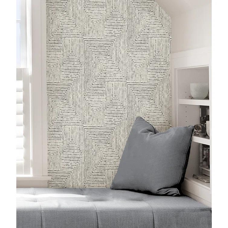 Ink Modern Peel & Stick Geometric Wallpaper