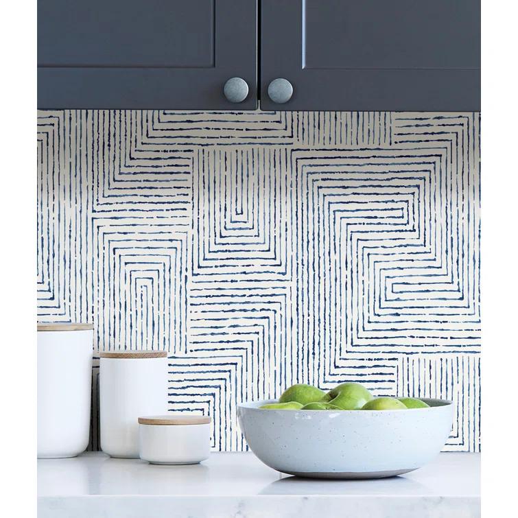 Ink Modern Peel & Stick Geometric Wallpaper