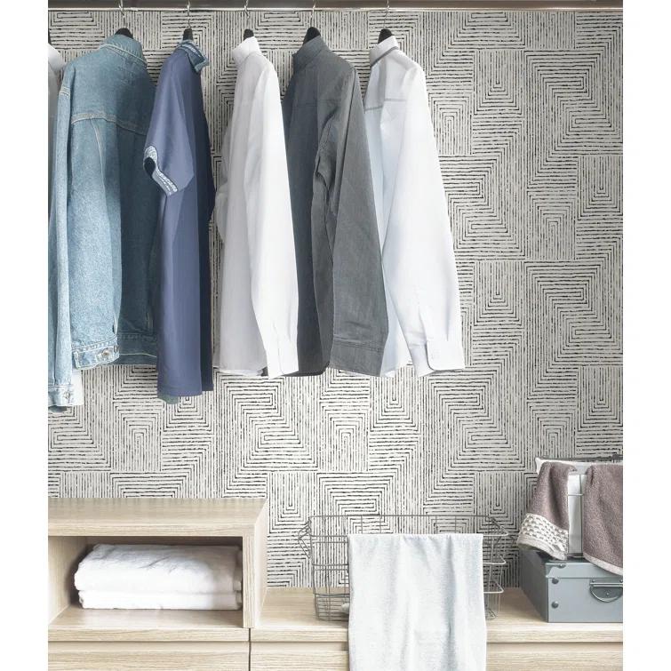 Ink Modern Peel & Stick Geometric Wallpaper