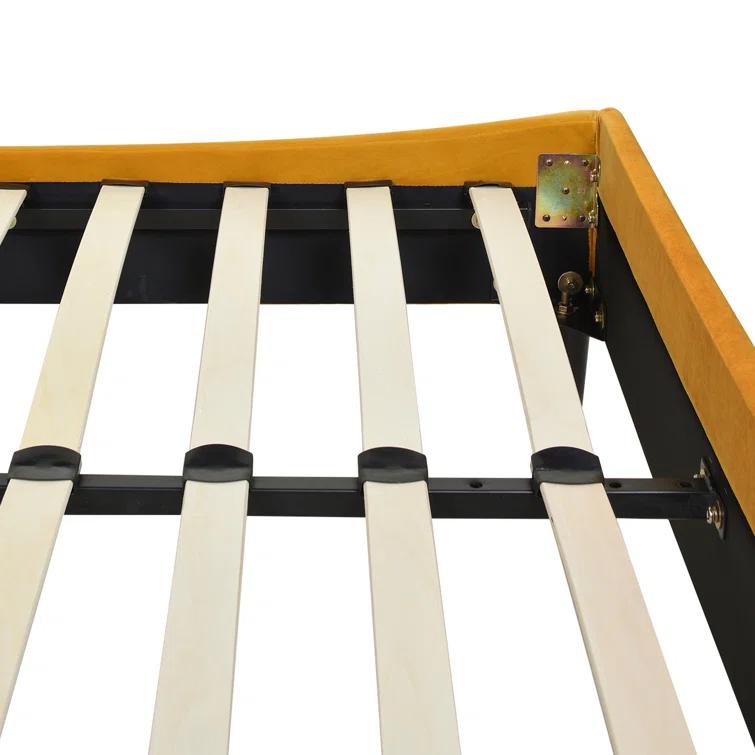 Afraa Upholstered Wingback Bed