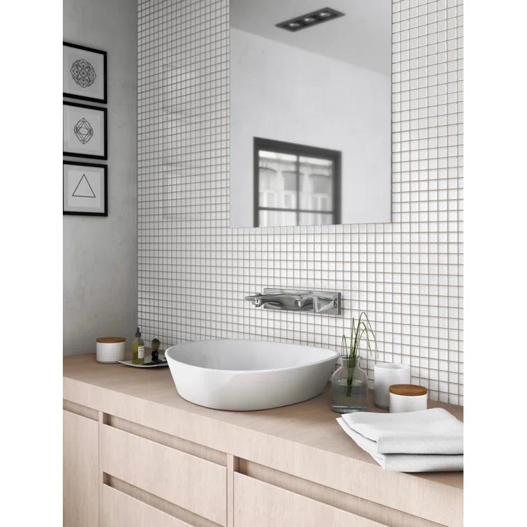 Apollo Tile 11.8" X 11.8" Matte Finished Glass Mosaic Tile