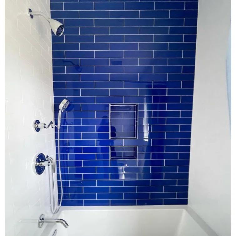 3" X 12" Glass Brick Look Subway Wall Tile