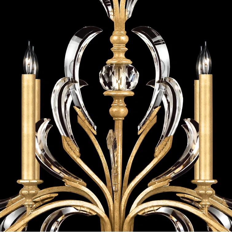 Beveled Arcs 44" Oblong Chandelier