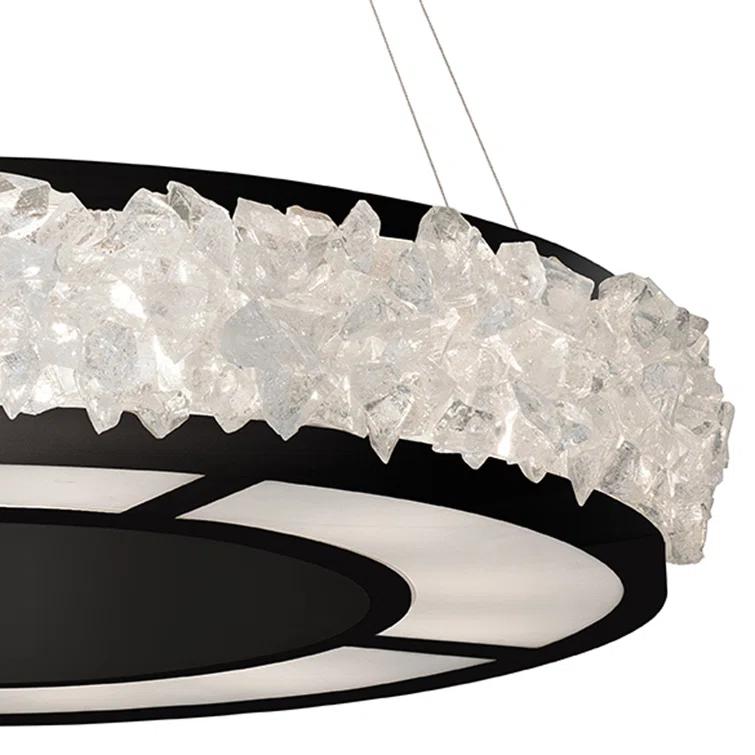 Fine Art Handcrafted Lighting Arctic Halo 30" Round Chandelier