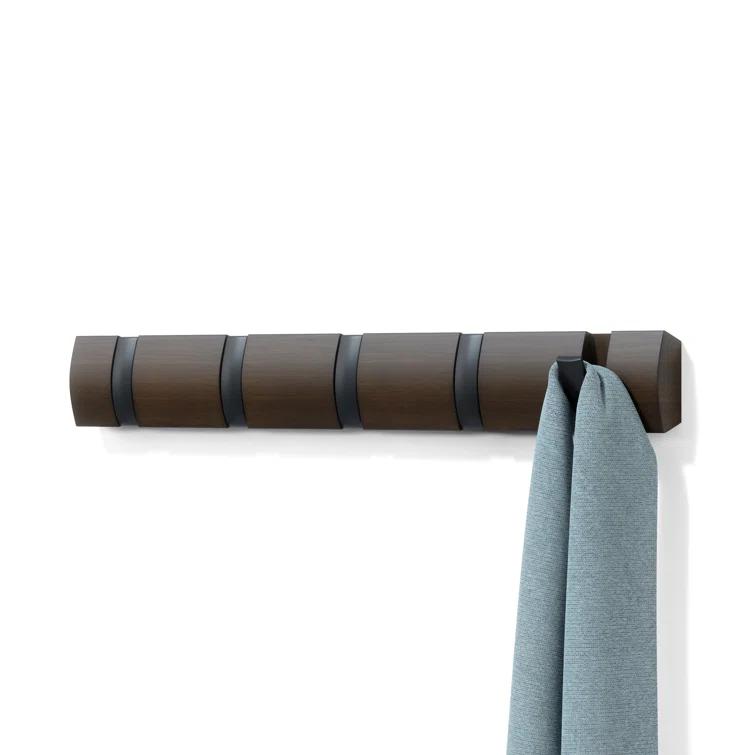 Flip 5 - Hook Solid Wood Coat Rack