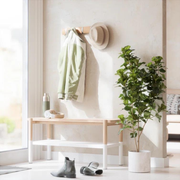 Flip 5 - Hook Solid Wood Coat Rack