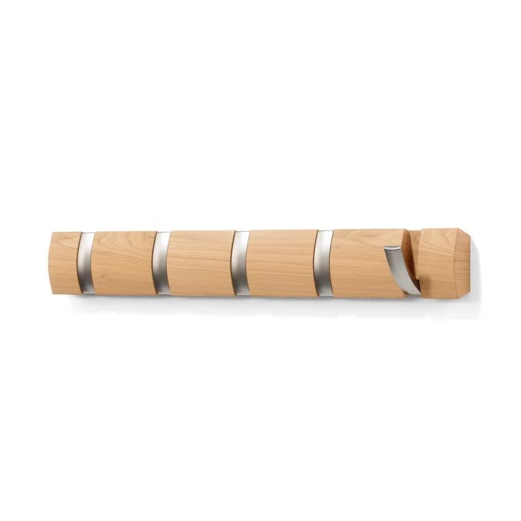 Flip 5 - Hook Solid Wood Coat Rack