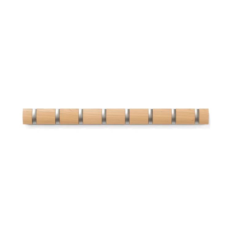Flip 8 - Hook Solid Wood Coat Rack