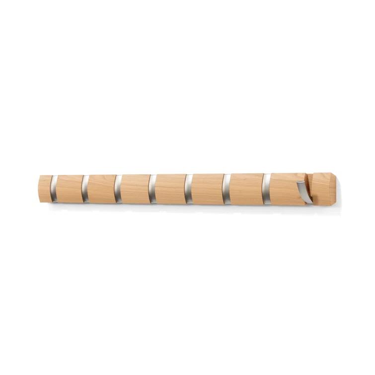 Flip 8 - Hook Solid Wood Coat Rack