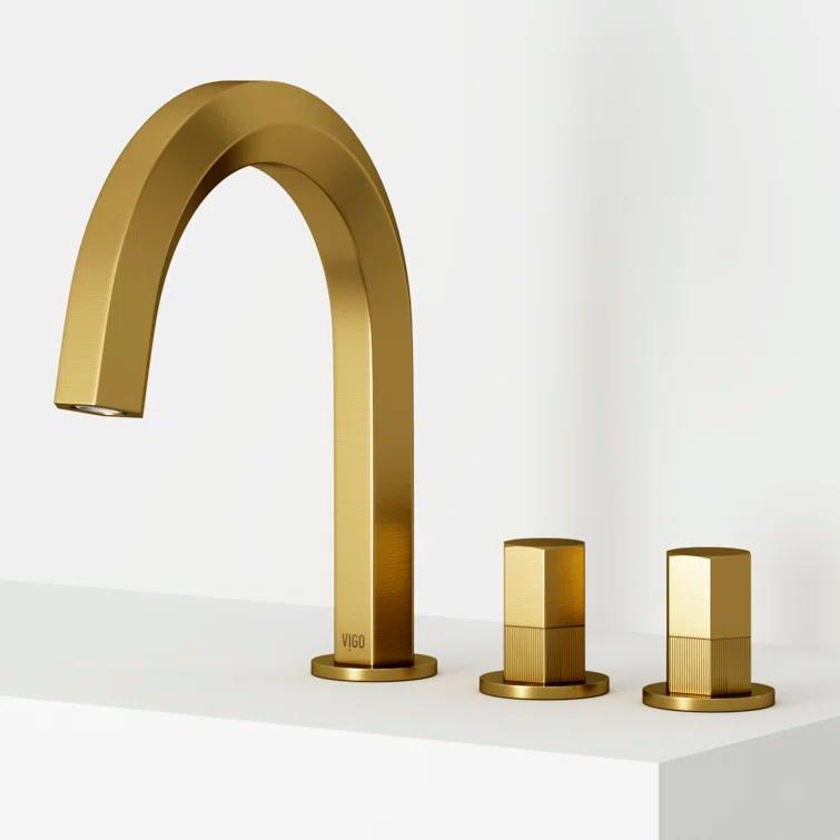Hart 9" H Two Handle Widespread Bathroom Faucet