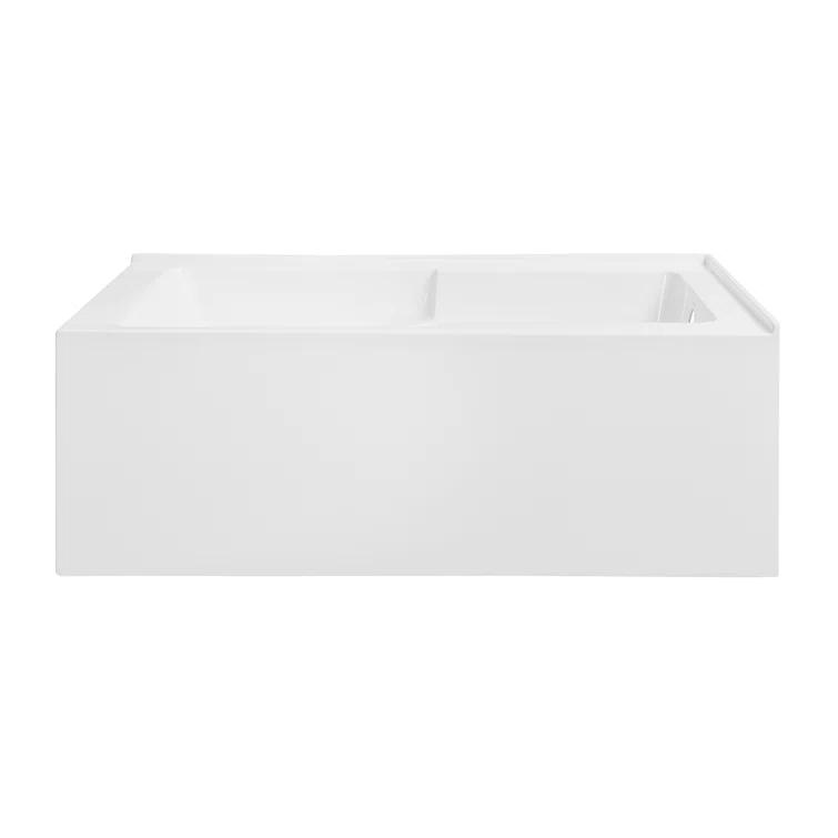 Claire 60" x 32" Alcove Tub with Corner Apron