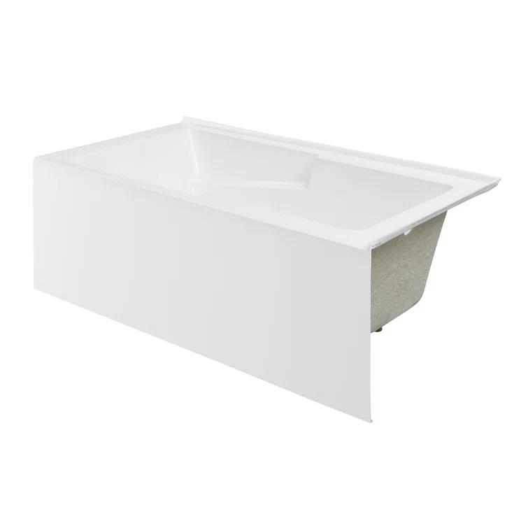 Claire 60" x 32" Alcove Tub with Corner Apron