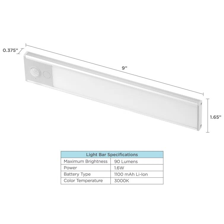 LED 9'' Under Cabinet Light Bar