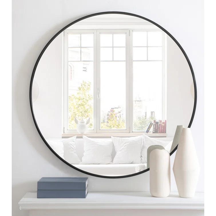 Sabine Metal Round Wall Mirror