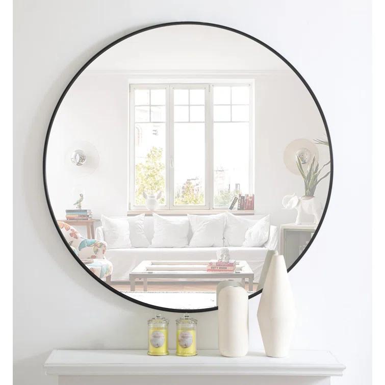 Sabine Metal Round Wall Mirror