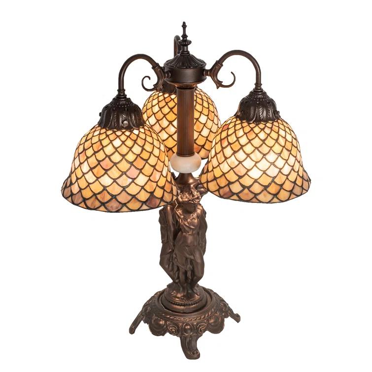 Meyda Lighting Meyda Tiffany & Stained Glass Metal Arched Lamp