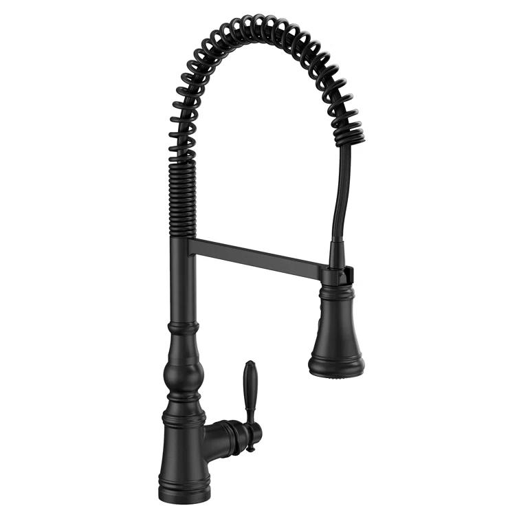 Moen Weymouth MotionSense Wave Single Handle Pre-Rinse Spring Pulldown Kitchen Faucet