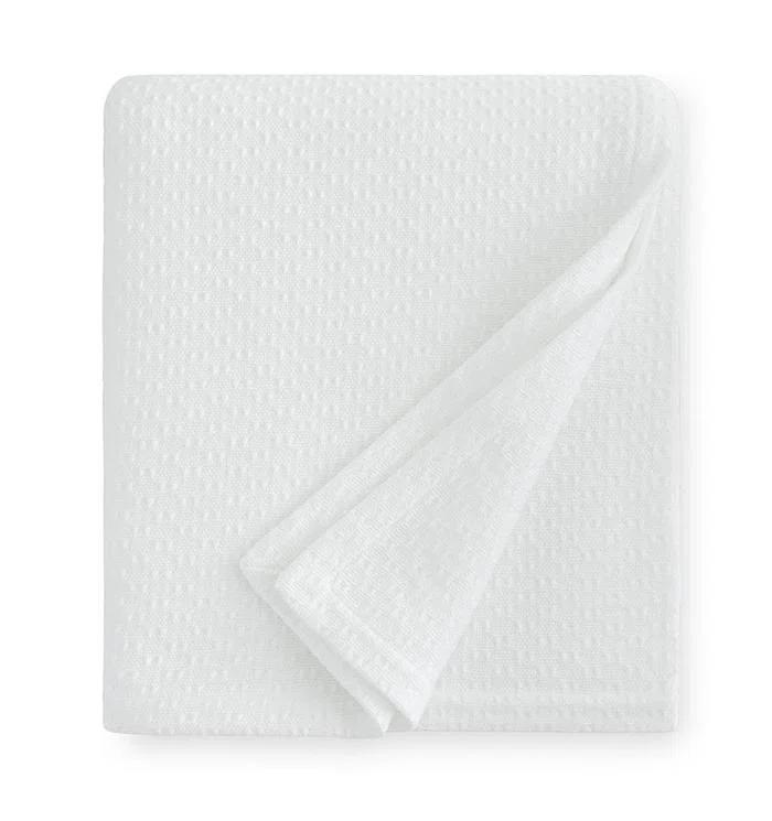 Corino King-Size Luxury Cotton Blanket in Powder