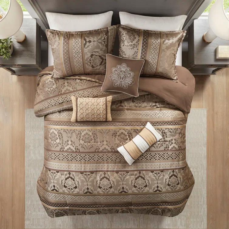 Madison Park Bellagio 7 Piece Jacquard Comforter Set