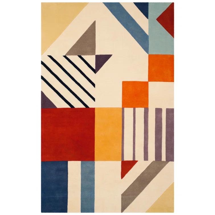 Fifth Avenue FTV120 Hand Tufted Area Rug - Ivory/Multi - 5'x8' - Safavieh.