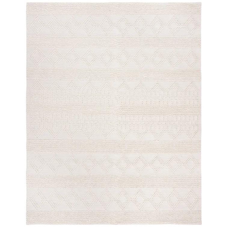 Natura Hand Woven 60% Wool And 40% Cotton Geometric Rug