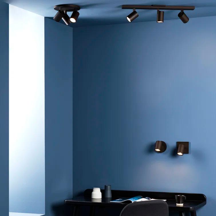 Bronze Adjustable LED Wall Sconce with Metal Shade