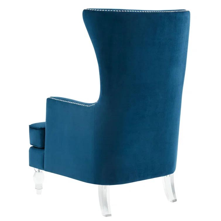 Bree 73.914Cm Wide Velvet Wingback Chair