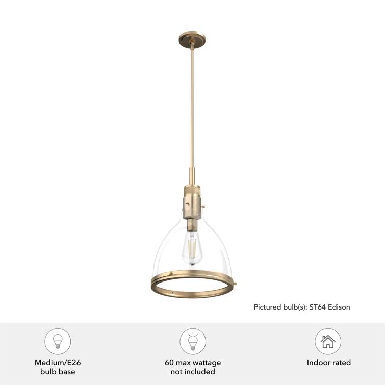 Van Nuys 1 Light 13 inch Bell Pendant