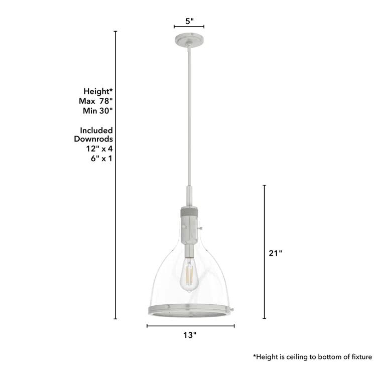 Van Nuys 1 Light Bell Pendant