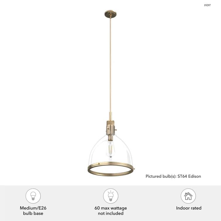Van Nuys 1 Light Bell Pendant