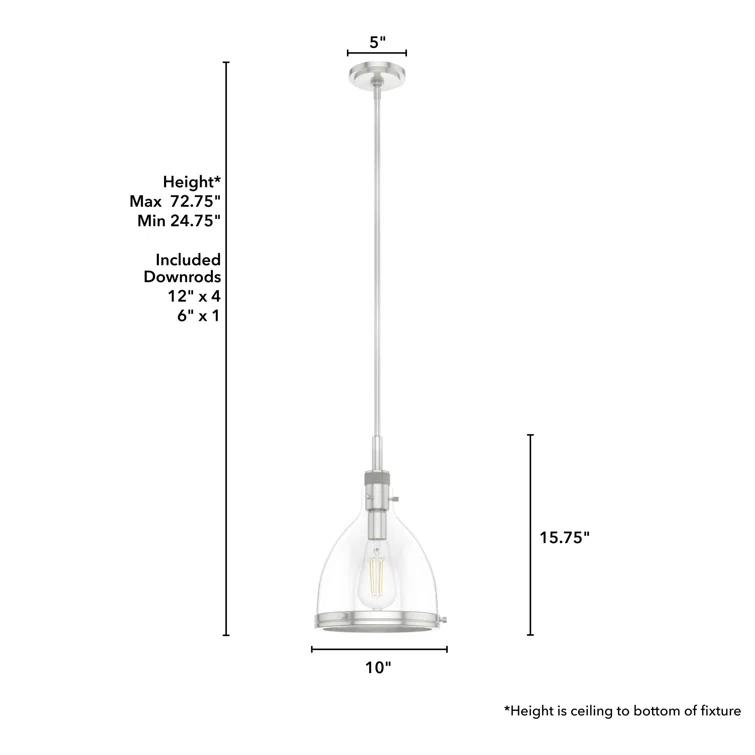 Van Nuys 1 Light Bell Pendant
