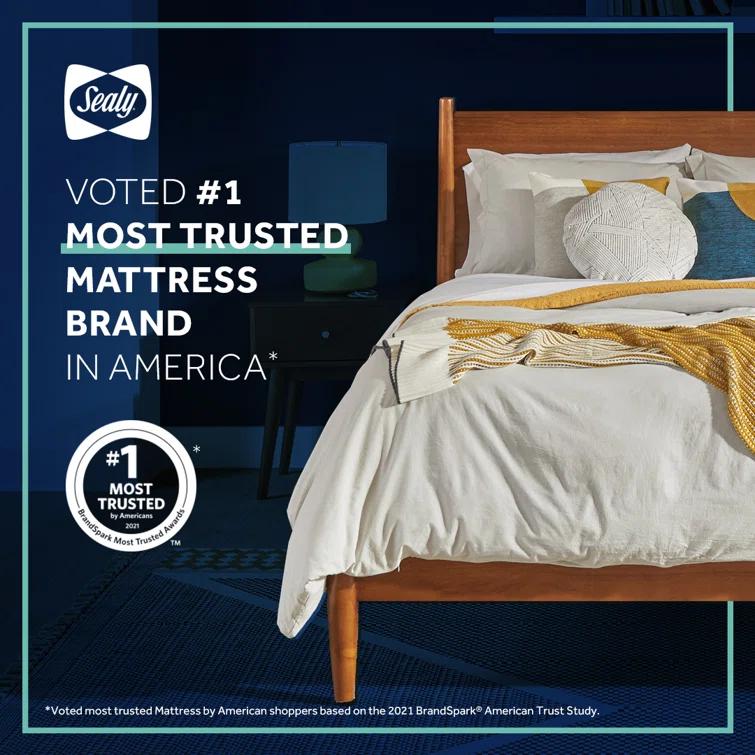 Sealy Posturepedic Plus 14" Plush Euro Pillow Top Innerspring Mattress