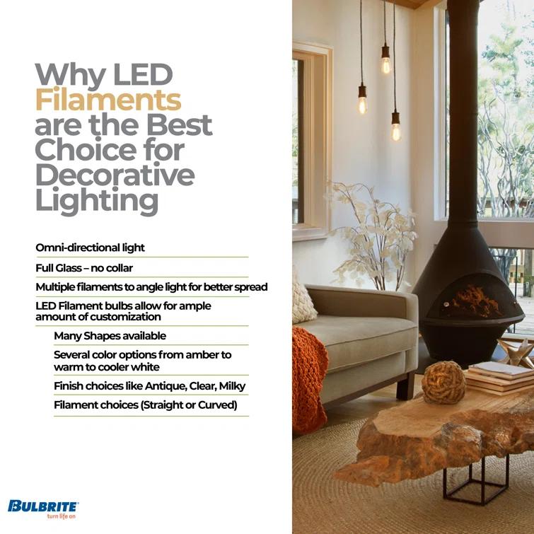 40 Watt Equivalent T5 BA15d/Small Bayonet Cap Dimmable LED Bulb