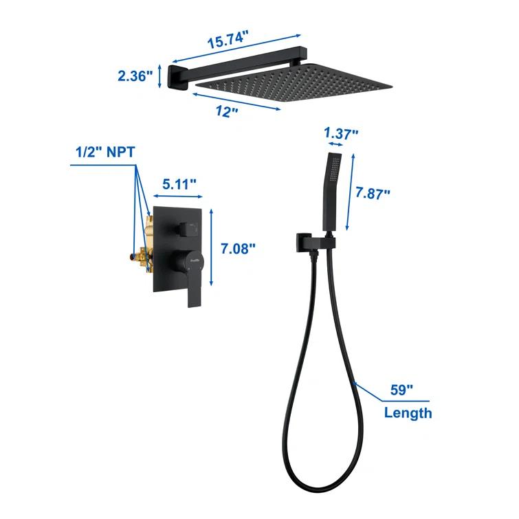 All-In-One Kit with Rough in-Valve