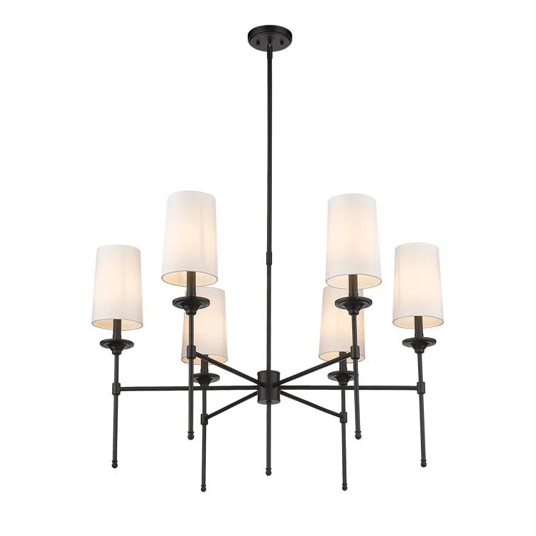 Hayse 6 - Light Dimmable Classic / Traditional Chandelier