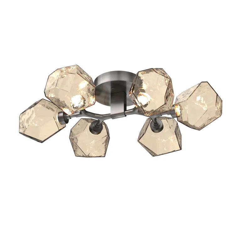 Gem Glass LED Flush Mount