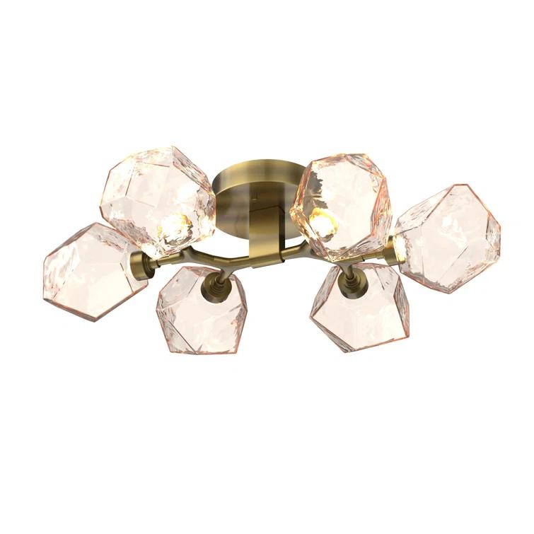 Gem Glass LED Flush Mount