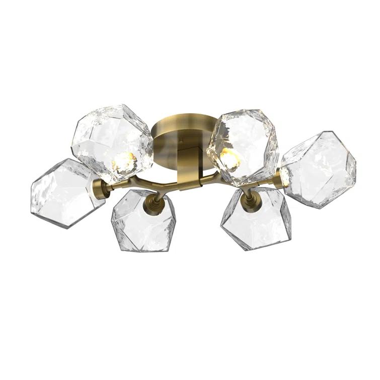 Gem Glass LED Flush Mount