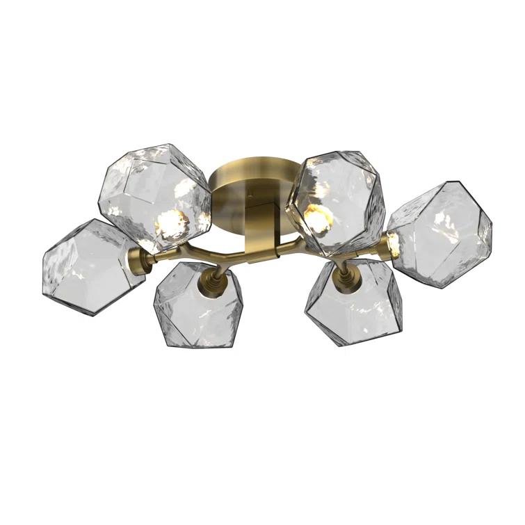 Gem Glass LED Flush Mount