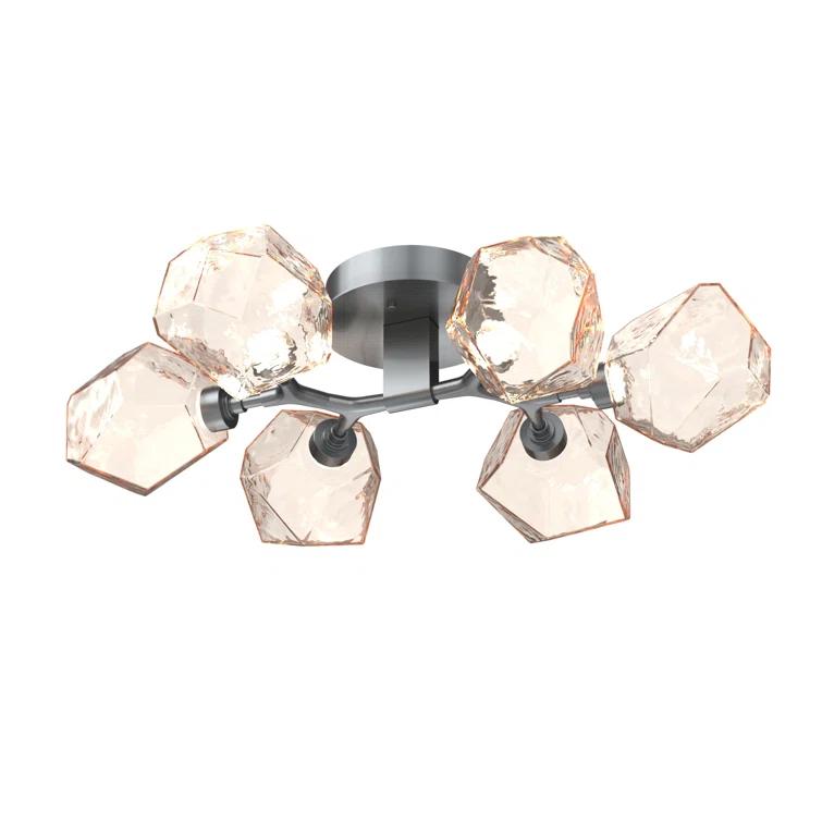 Gem Glass LED Flush Mount