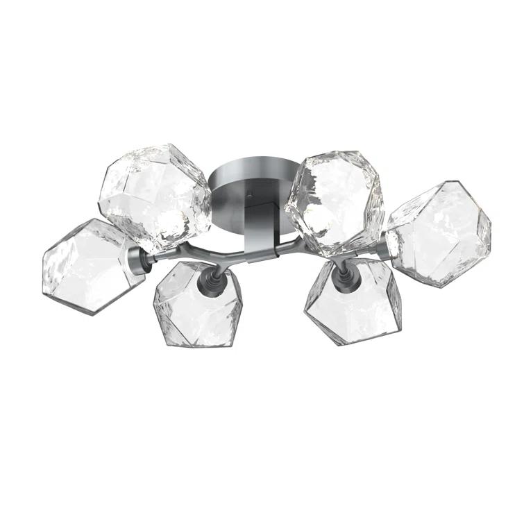 Gem Glass LED Flush Mount