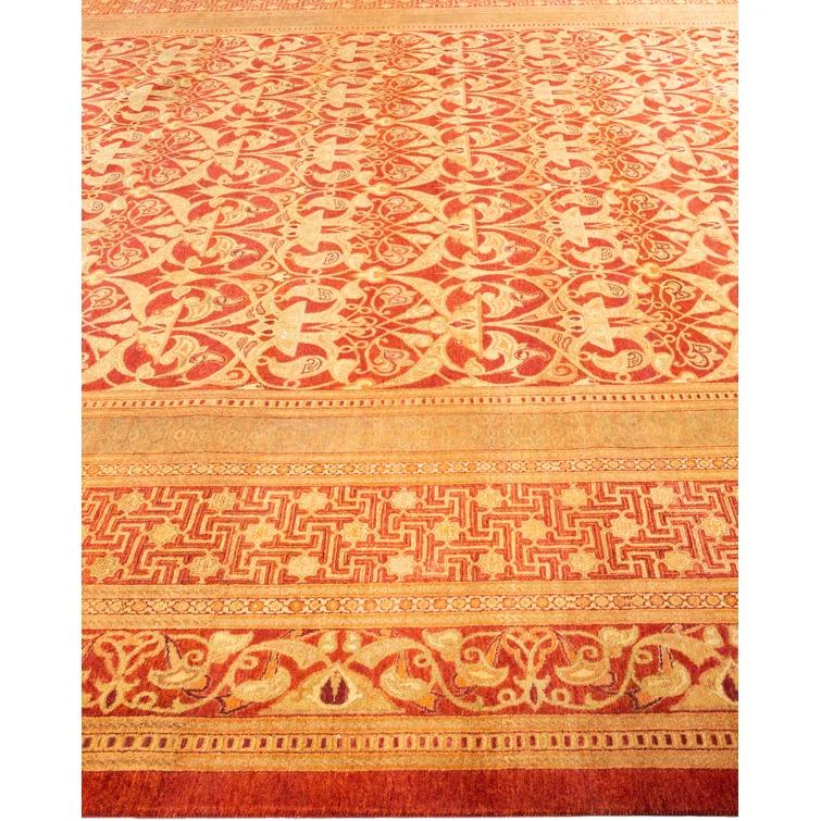 The Twillery Co.® Keenan One-Of-A-Kind Hand-Knotted Area Rug - Rust, 10'3" x 14'9"