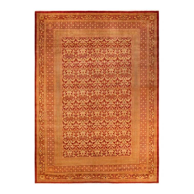 The Twillery Co.® Keenan One-Of-A-Kind Hand-Knotted Area Rug - Rust, 10'3" x 14'9"